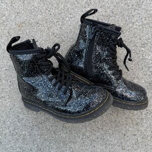 Dr. Martens 1460J Glitter Boots kids Size US 11 preloved emo goth